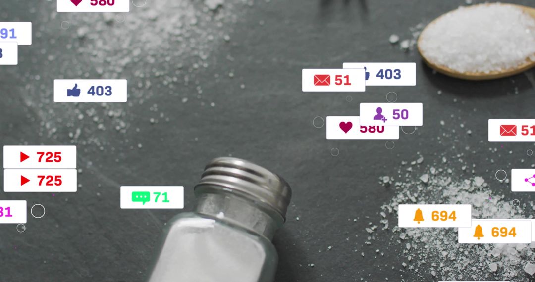 Salt Shaker Interplay with Digital Notifications on Slate