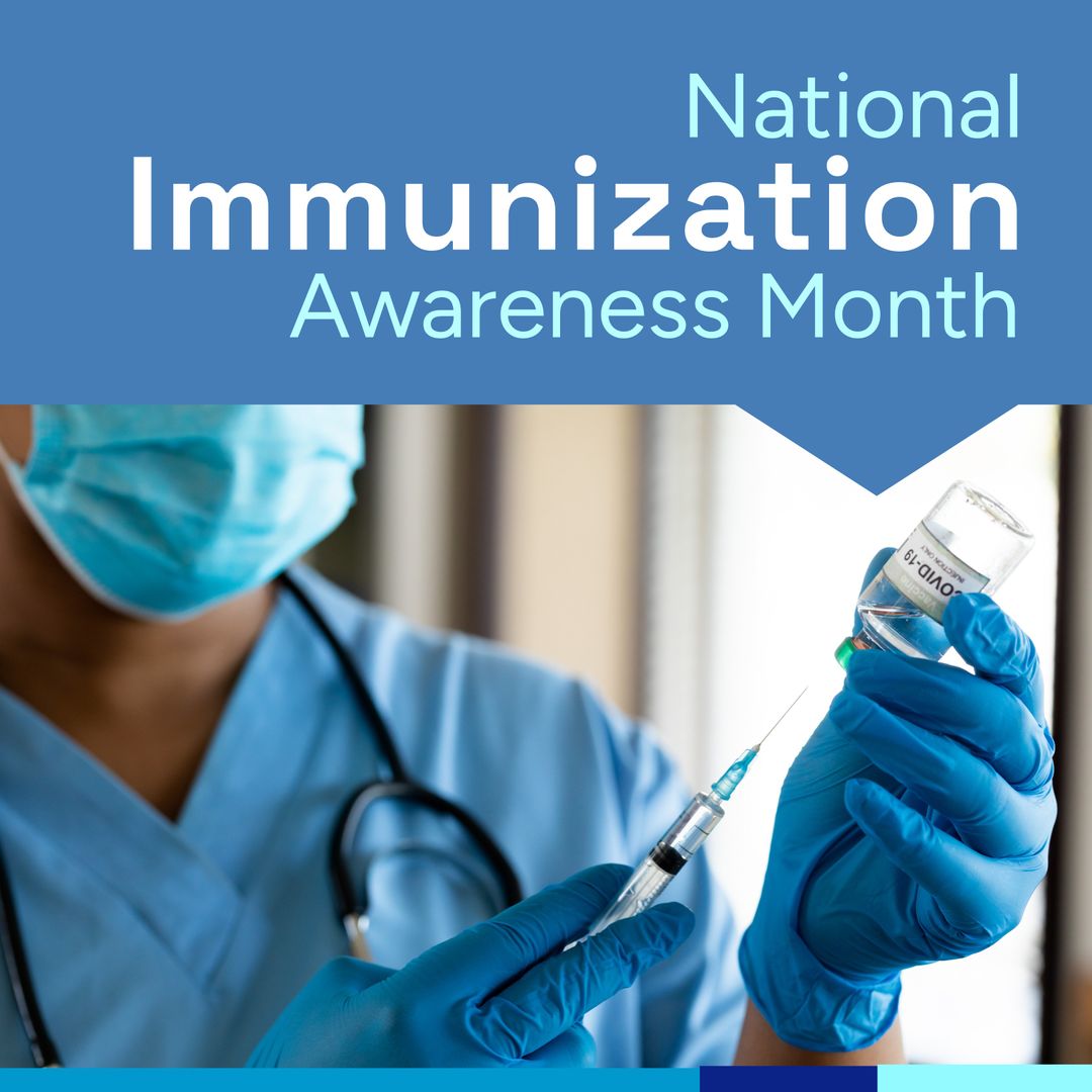 National Immunization Awareness Month Health Campaign - Download Free Stock Templates Pikwizard.com