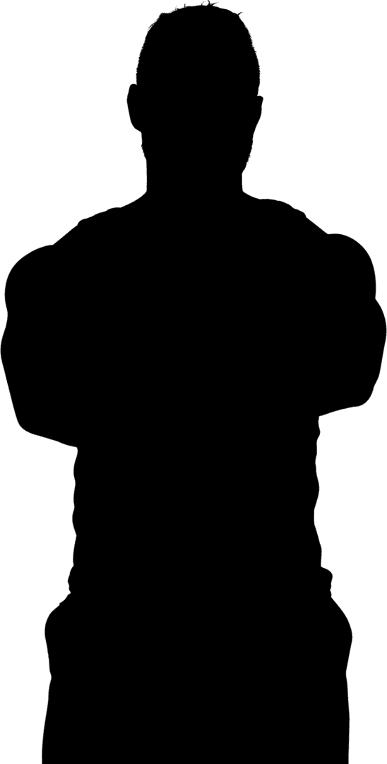 Silhouette of Sportsman Vector Transparent Concept