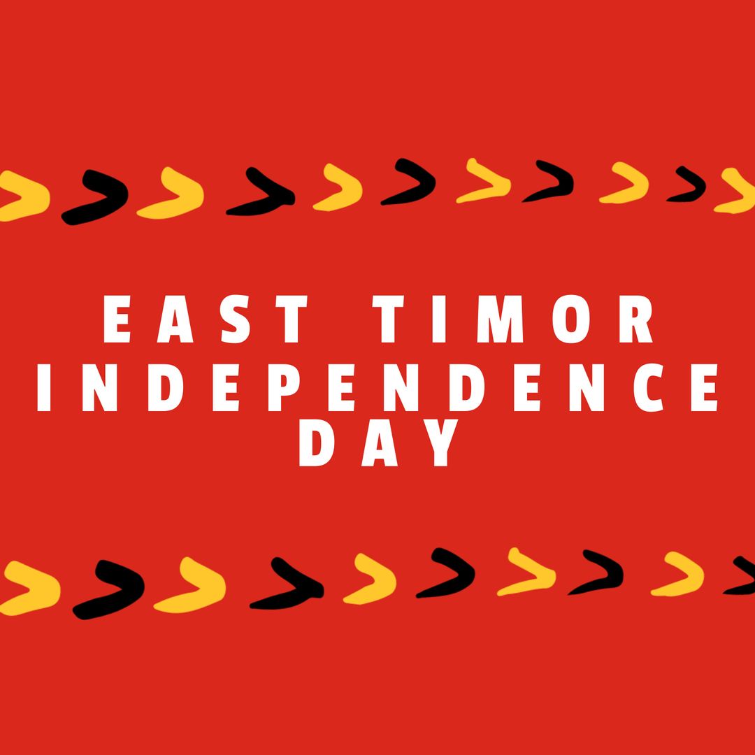 East Timor Independence Day Celebration Design