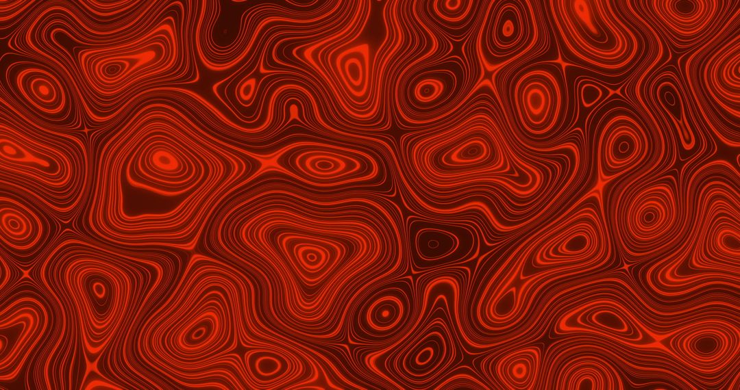 Abstract Red Liquid Motif with Glowing Swirls
