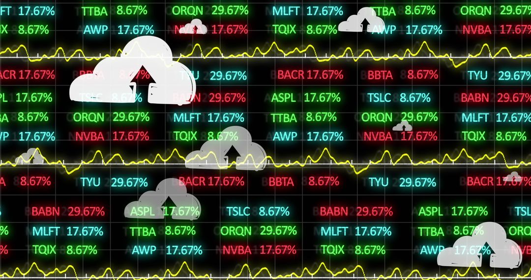 Digital Finance Data and Arrows in Virtual Stock Market