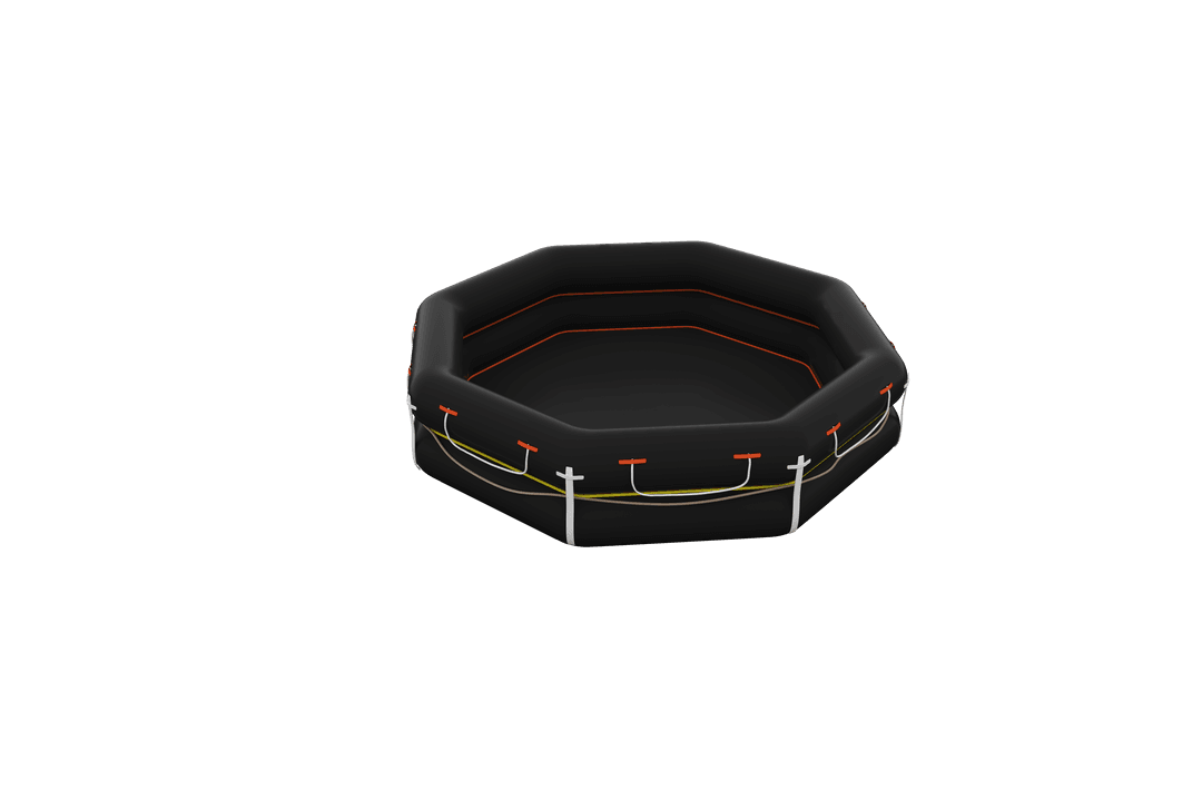 Transparent Black Wading Pool, Elevated View