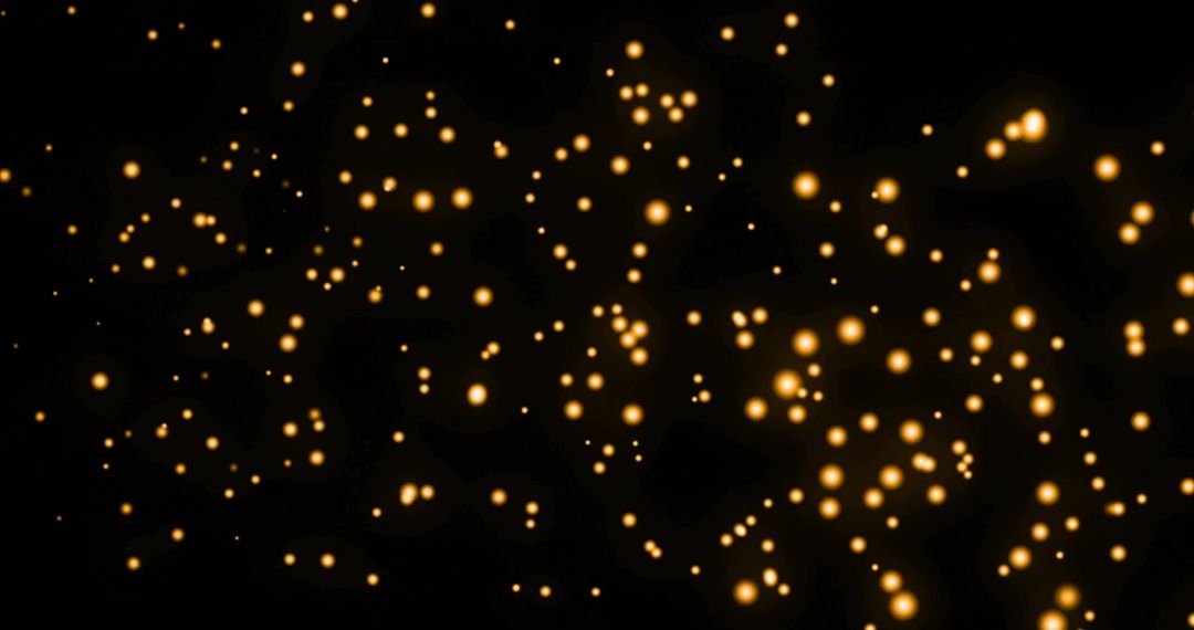 Abstract Glowing Night Scene with Luminescent Spots