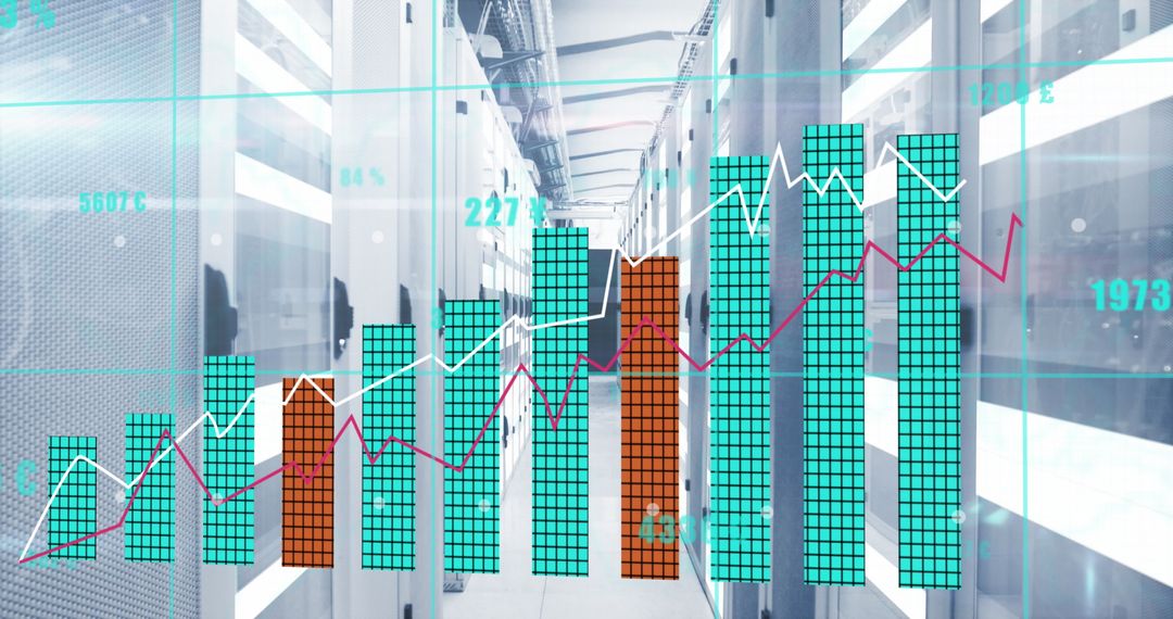 Digital Composite of Growth Graphs Over Tech Server Room Network