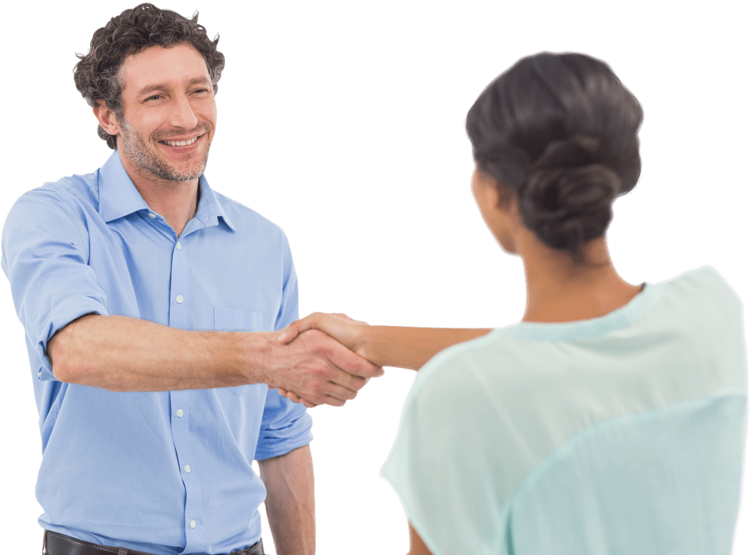 Transparent Business Handshake Key Success Friendly Partnership