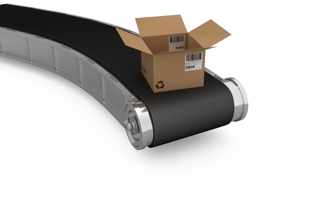 Cardboard Box on Conveyor Belt Transparent Background - Download Free Stock Images Pikwizard.com