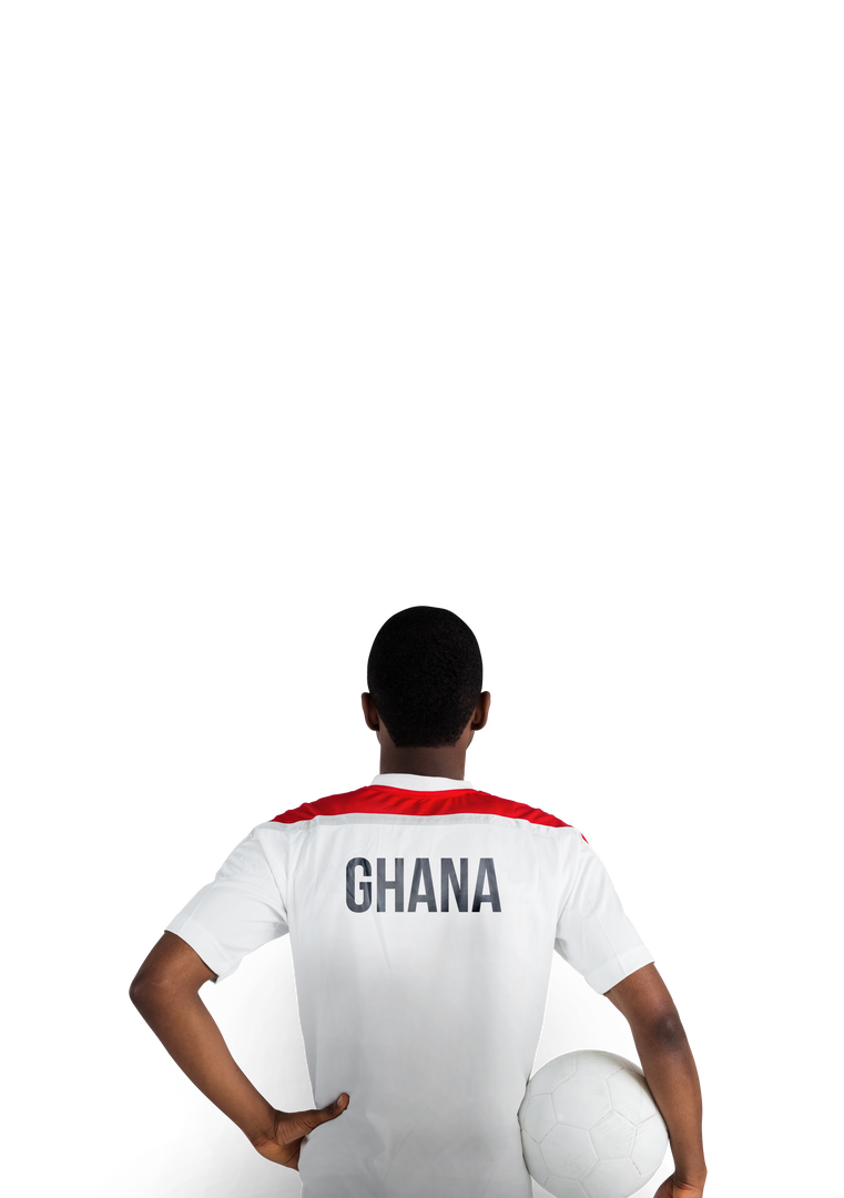 Transparent Background Ghana Football Player Holding Ball - Download Free Stock Images Pikwizard.com