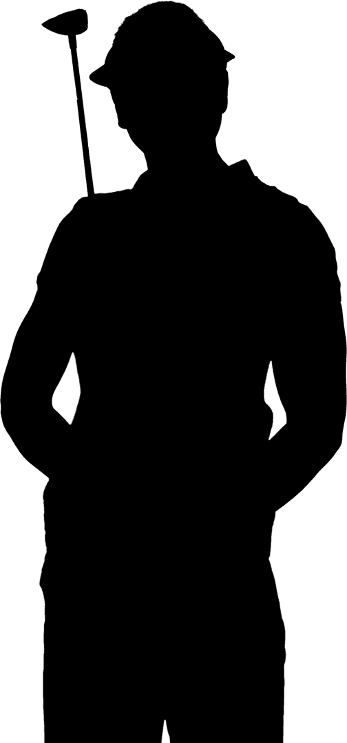 Transparent Silhouette of Athletic Man In Dynamic Pose