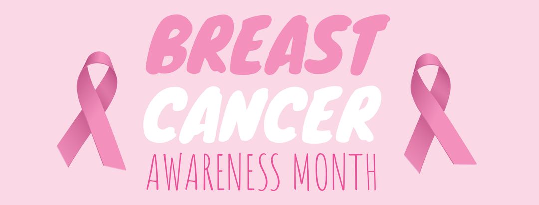 Breast Cancer Awareness Month Pink Ribbon Campaign Banner - Download Free Stock Templates Pikwizard.com