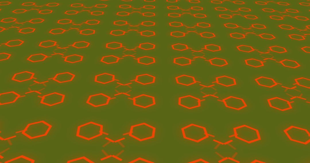 Abstract Geometric Patterns on Green Digital Background