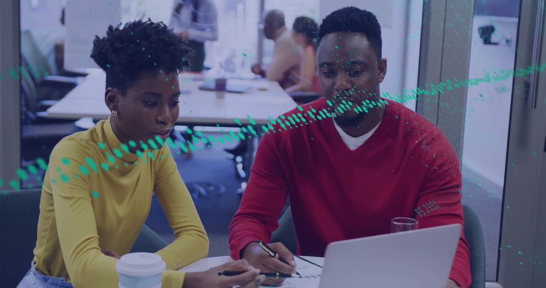 Focused Office Professionals in Collaborative Meeting Stressed by Workflow