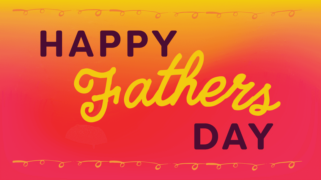 Celebration of Father's Day on Transparent Background