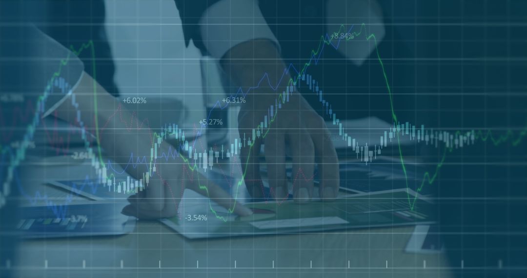 Business Team Analyzing Finance Charts in Corporate Meeting