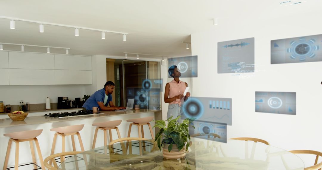 Interacting with Holographic Smart Home Interface in Modern Kitchen Workspace