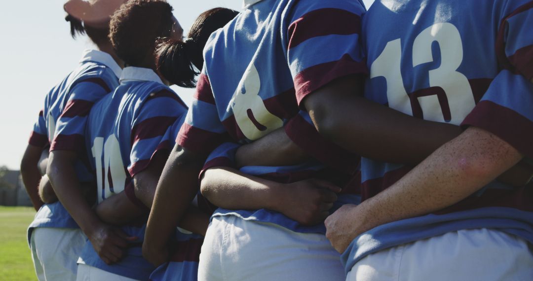 Rugby Team Huddling Together Before Game - Free Images, Stock Photos and Pictures on Pikwizard.com