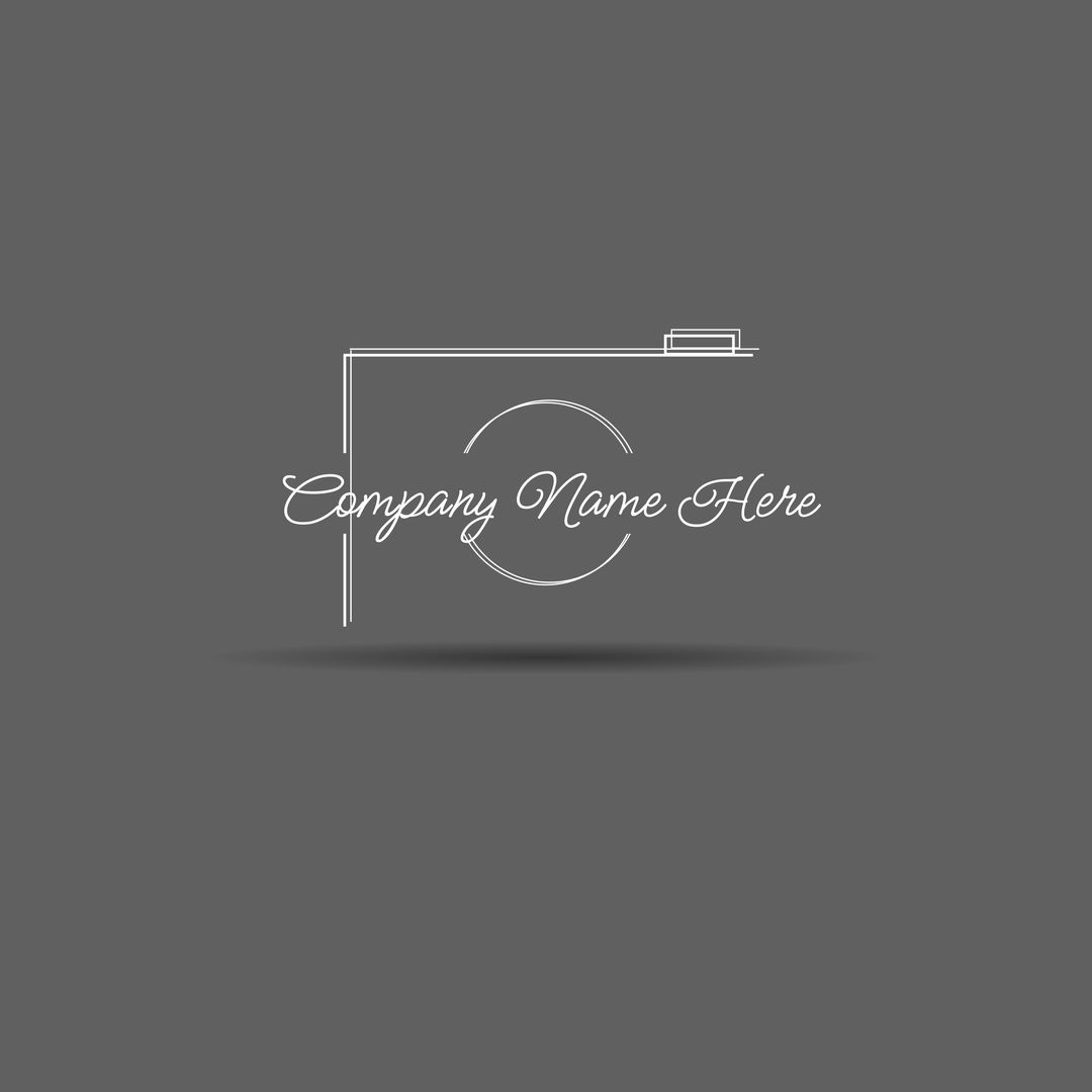 Minimalist Company Name Logo with Grey Background and Modern Design - Download Free Stock Templates Pikwizard.com