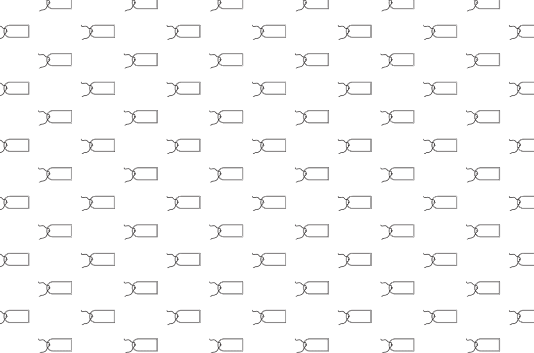 Seamless Black Tags Pattern on Transparent Background Vector
