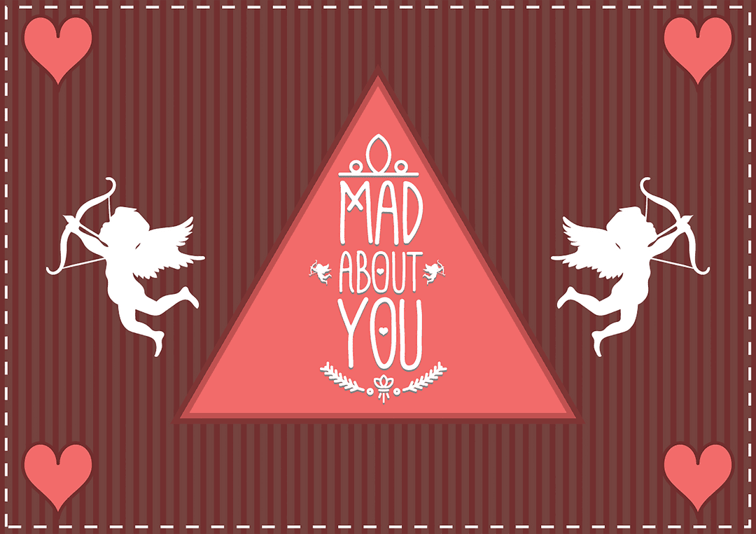 Love and Romance Cupids Illustration on Transparent Background