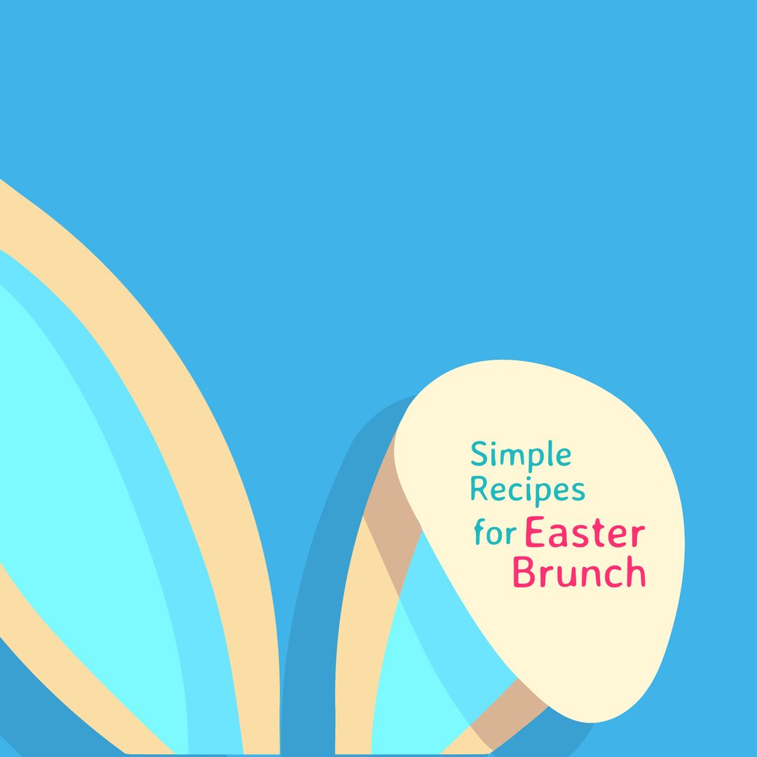 Festive Easter Brunch Concept with Bright Colors and Shapes