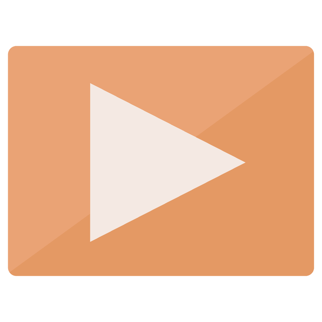 Stylized Transparent Play Button Icon Digital Illustration