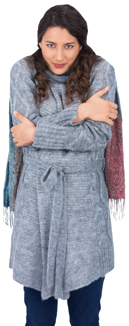 Transparent Winter Cold Fashion Concept