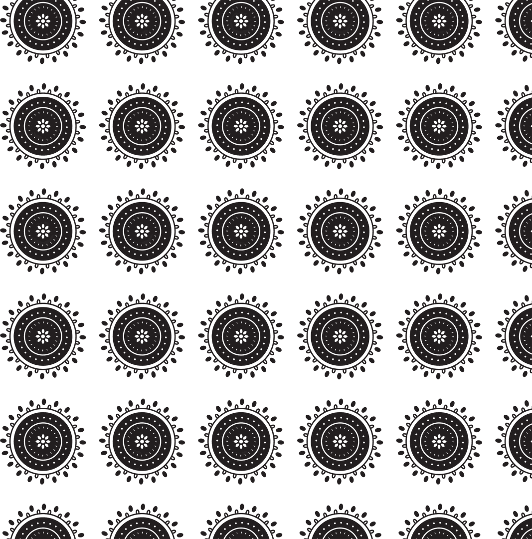 Black Gear Pattern on Transparent Background for Icons or Wallpaper