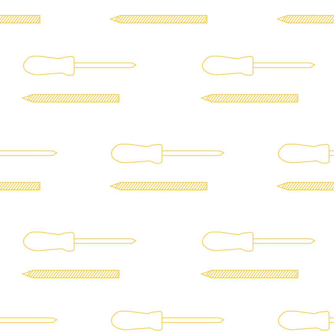 Seamless Pattern of Yellow Screwdrivers & Screws on Transparent Background - Download Free Stock Images Pikwizard.com