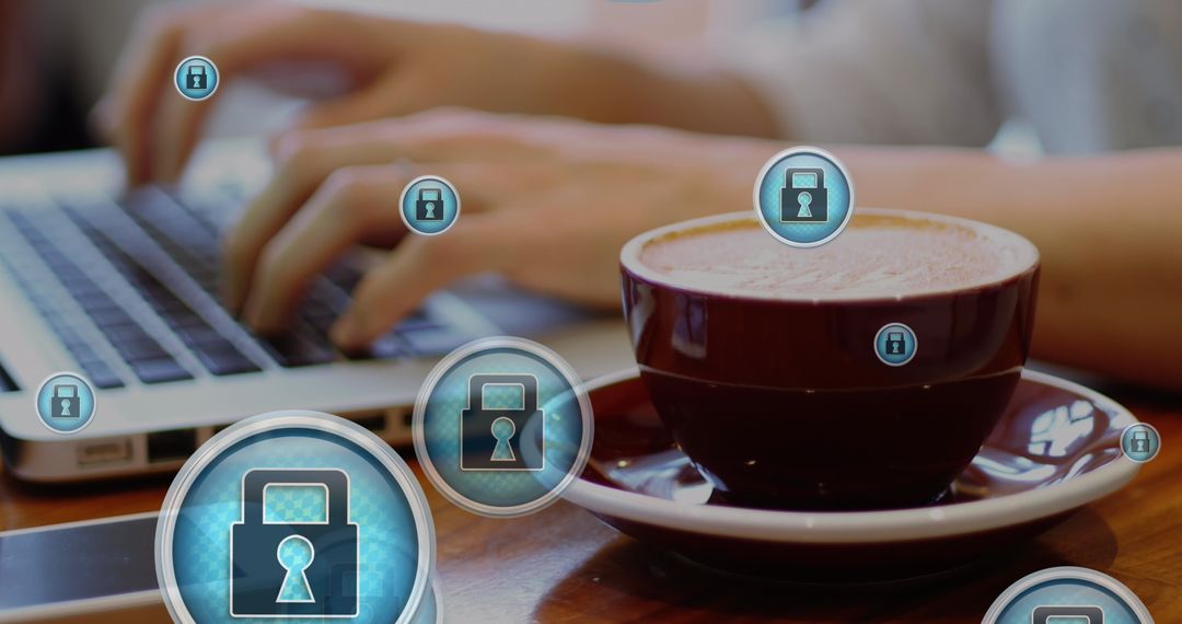 Secure Workspace with Coffee and Technology
