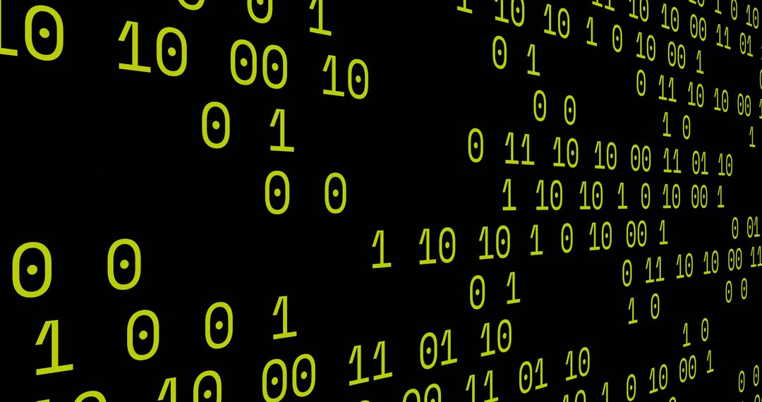 Streaming Green Binary Code Matrix Background