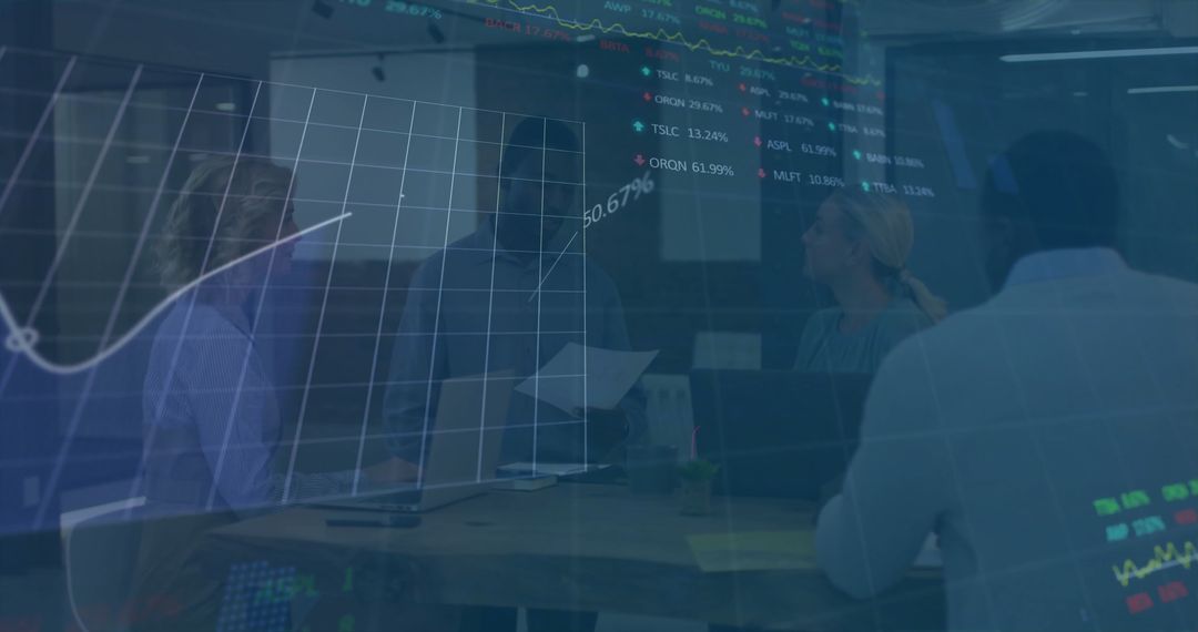 Team Collaboration in Business with Data Visualization Elements