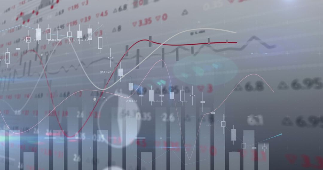 Dynamic Financial Data and Trading Activity in Grey Tones