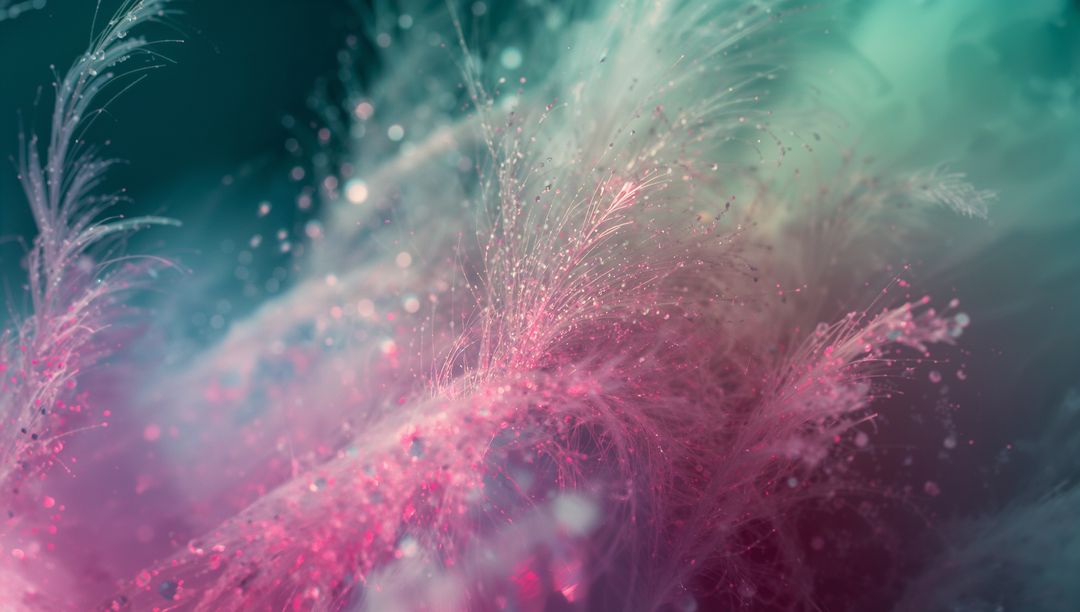 Luminescent Fractal Tendrils Swirling in Vibrant Digital Space