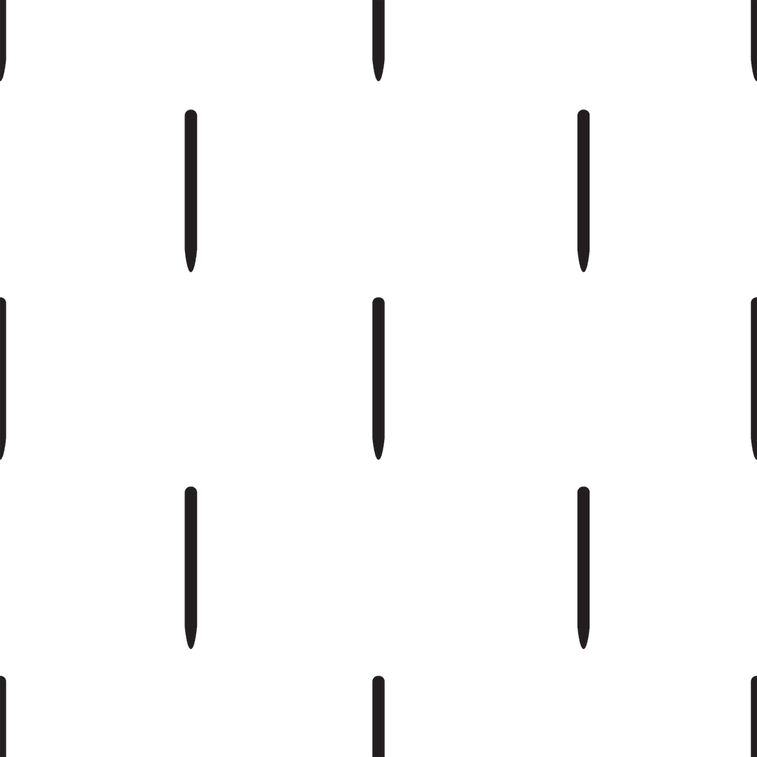 Black Pencil Silhouettes on Transparent Background