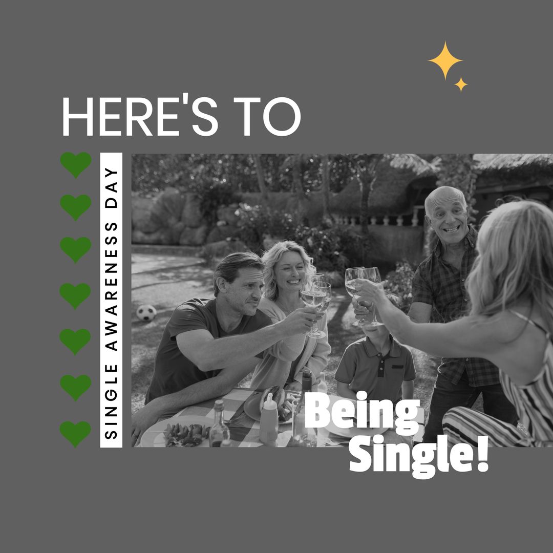 Single Awareness Day Celebration Toast Encounter