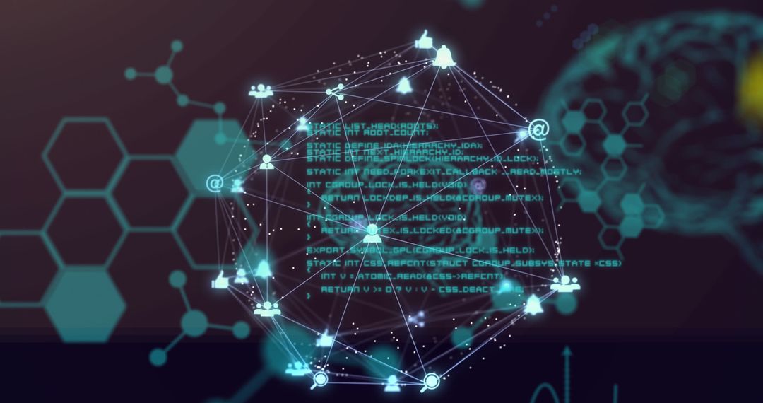 Futuristic Network Connections with Digital Brain