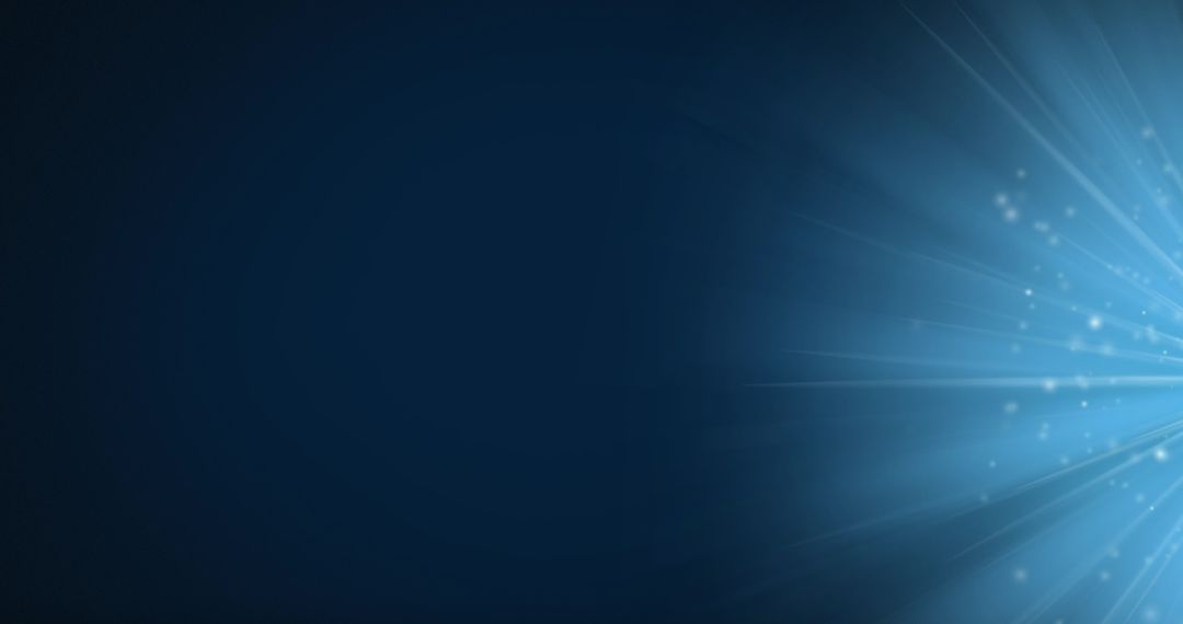 Dynamic Blue Abstract Light Rays and Particles Background