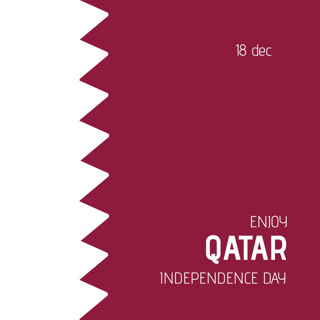 Qatar Independence Day Celebration Concept with Flag