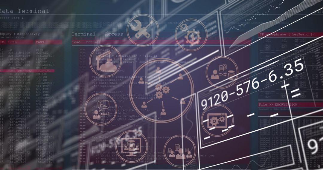 Futuristic Global Business and Digital Technology Interface