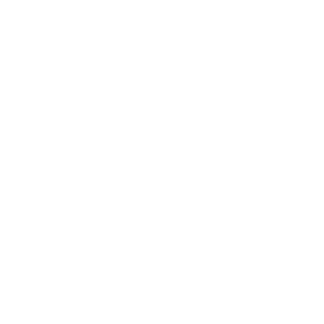 White Geometric Shapes on Transparent Background Grid