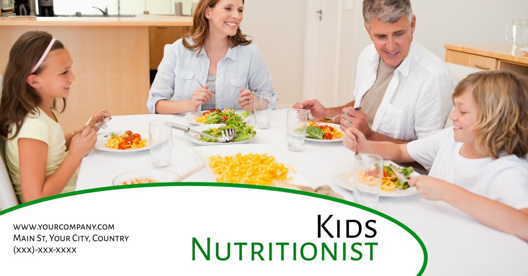 Family Enjoying Nutritious Meal Promoting Healthy Eating