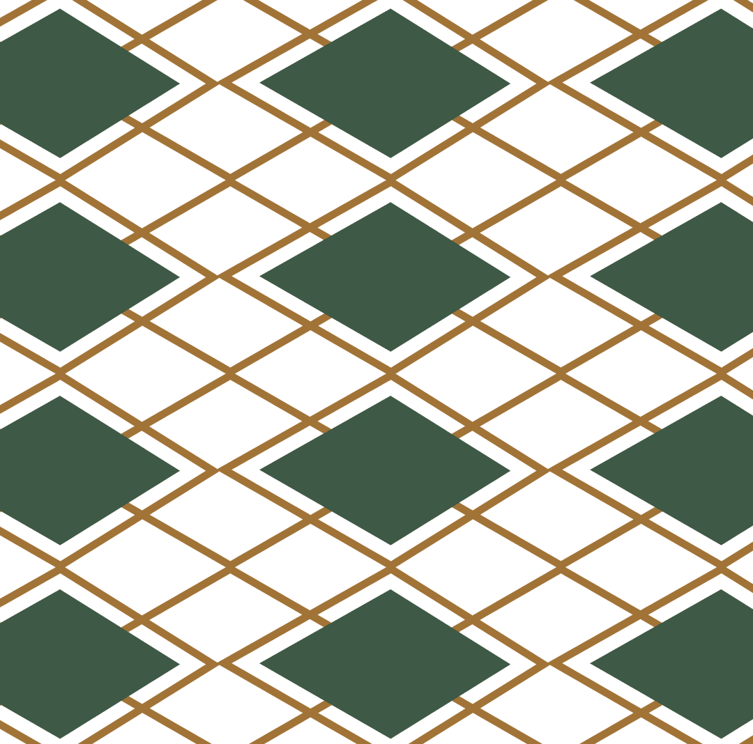 Abstract Green Diamond Pattern on Transparent Background