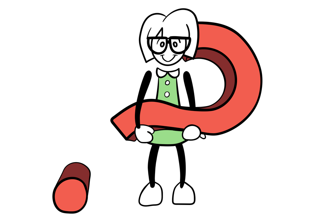 Happy Cartoon Woman Holding Question Mark on Transparent Background - Download Free Stock Images Pikwizard.com