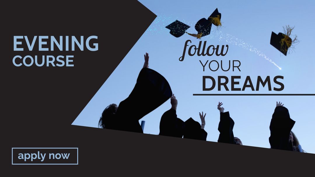 Evening Courses with Graduation Success Imagery