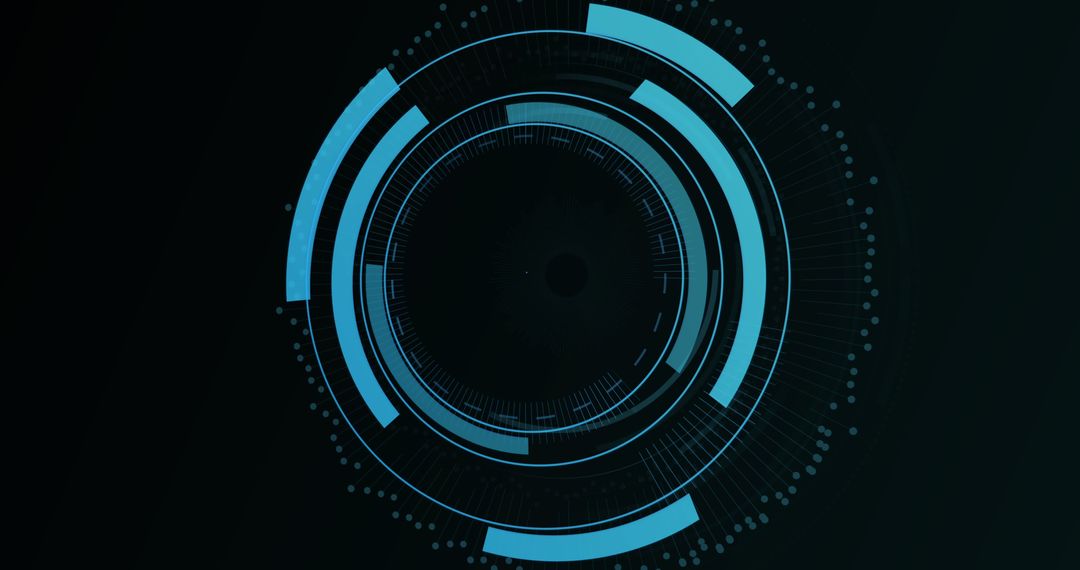 Digital Padlock Interface on Black Background