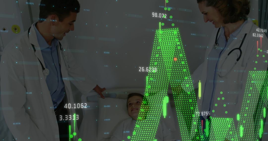 Healthcare Professionals Analyzing Medical Data Concept