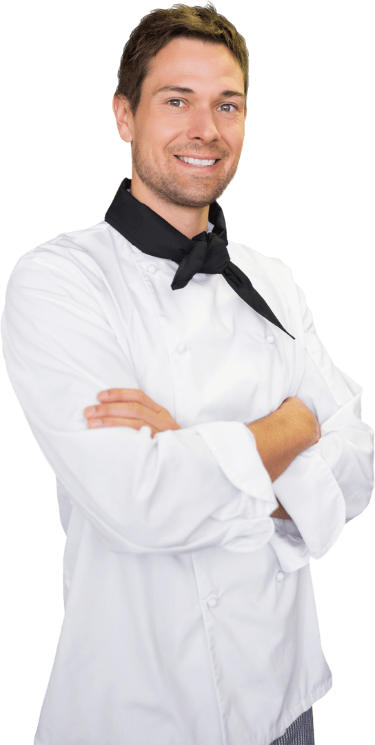 Happy Male Chef Transparent Background