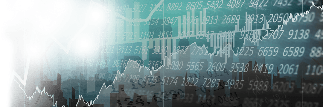 Transparent financial data visualization with abstract charts