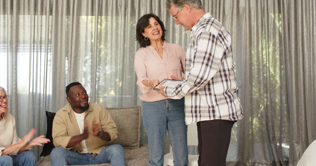 Jubilant Group Therapy Session Concluding with Certificate Ceremony