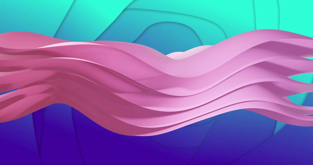 Colorful Abstract Waves with Elegant Fluid Motion